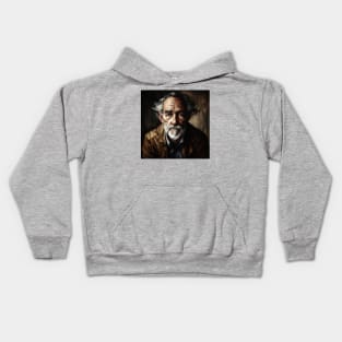 Portrait of an Old Man Kids Hoodie